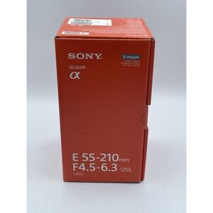 Sony E 55-210mm f/4.5-6.3 OSS Lens for Sony E-Mount Cameras Silver
